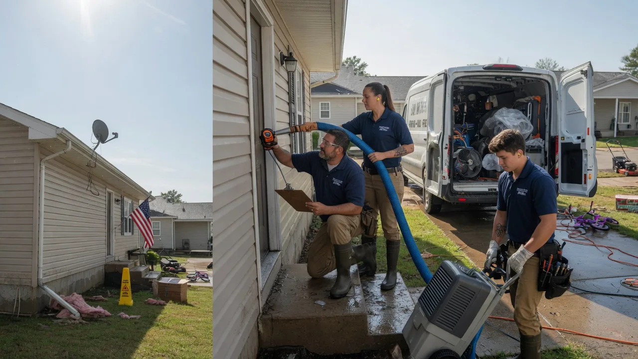 Ceiling Water Damage Restoration in Cromwell, OK near me